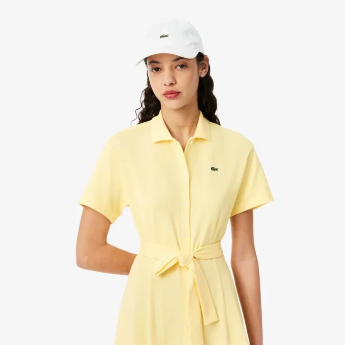 Kadın Geniş Etekli Mini Piqua Polo Tişört Elbise