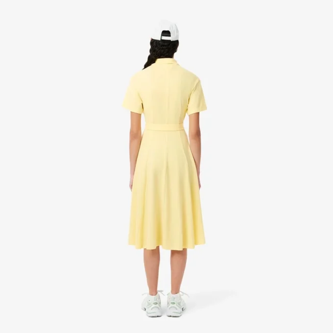 Kadın Geniş Etekli Mini Piqua Polo Tişört Elbise