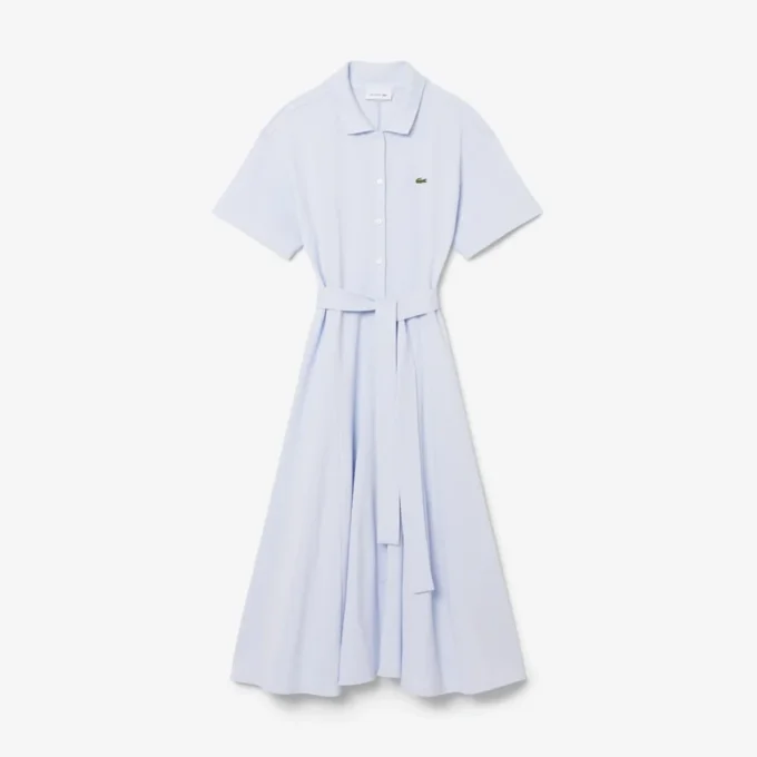 Kadın Geniş Etekli Mini Piqua Polo Tişört Elbise
