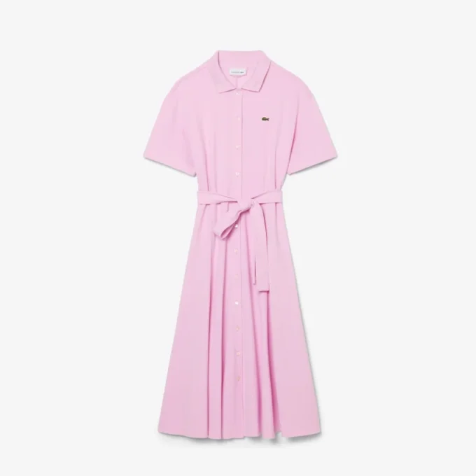 Kadın Geniş Etekli Mini Piqua Polo Tişört Elbise