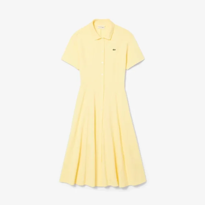Kadın Geniş Etekli Mini Piqua Polo Tişört Elbise
