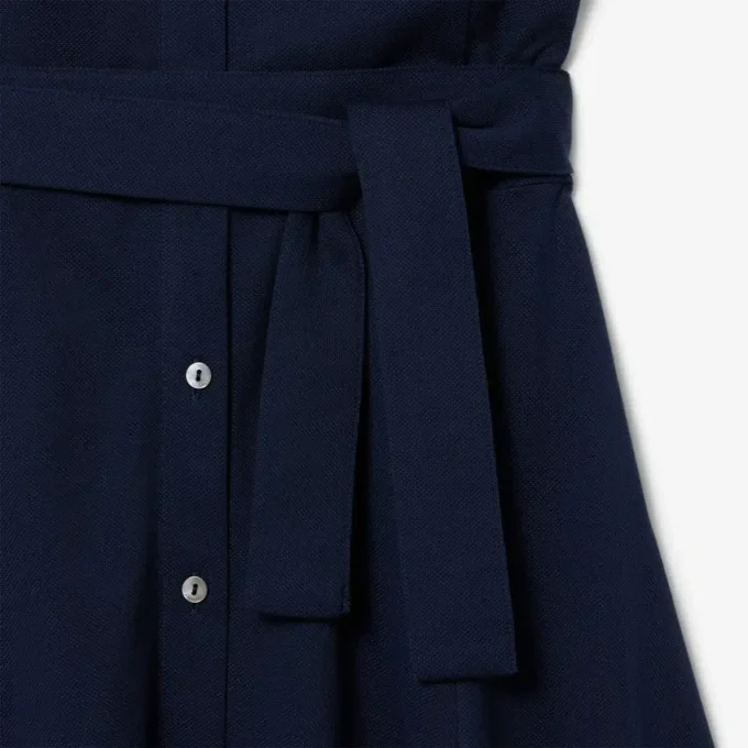 Kadın Geniş Etekli Mini Piqua Polo Tişört Elbise