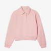 Kadın Geniş Kesim Nakışlı Polo Sweatshirt