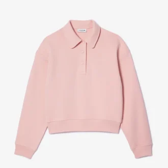 Kadın Geniş Kesim Nakışlı Polo Sweatshirt