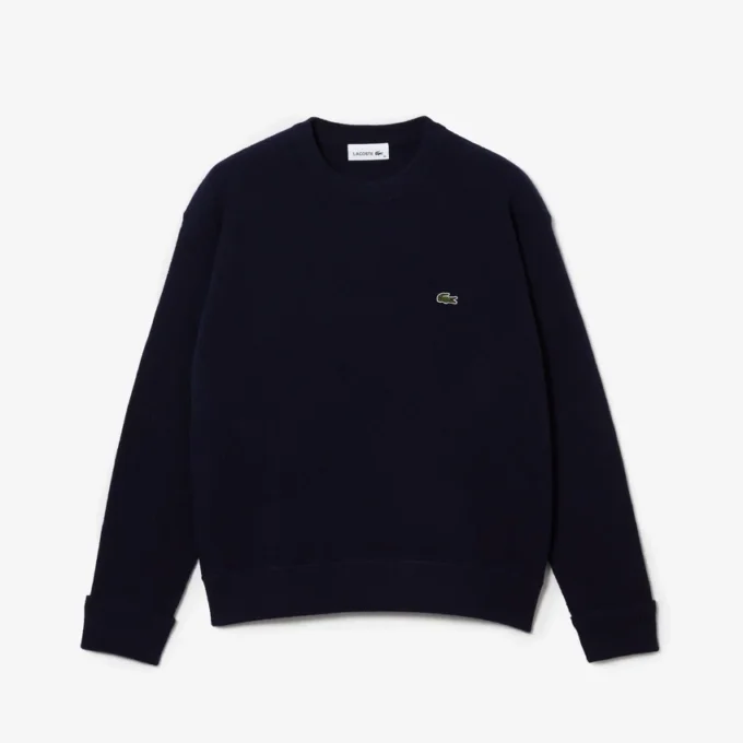 Kadın Geniş Kesim Yünlü Moss Stitch Kazak