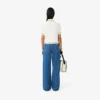 Kadın Geniş Paça Denim Kot Pantolon