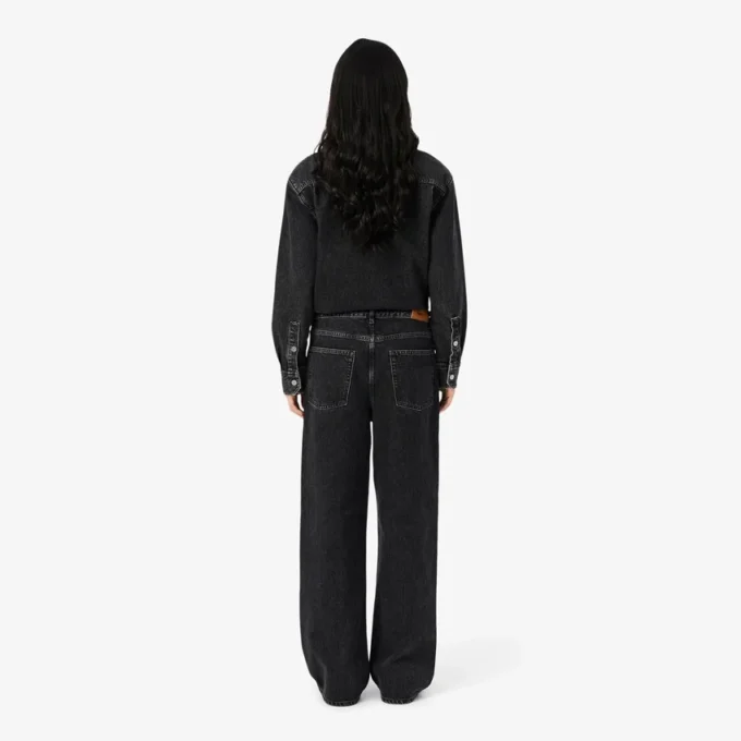 Kadın Geniş Paça Denim Kot Pantolon