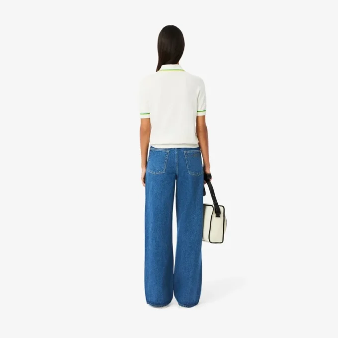 Kadın Geniş Paça Denim Kot Pantolon