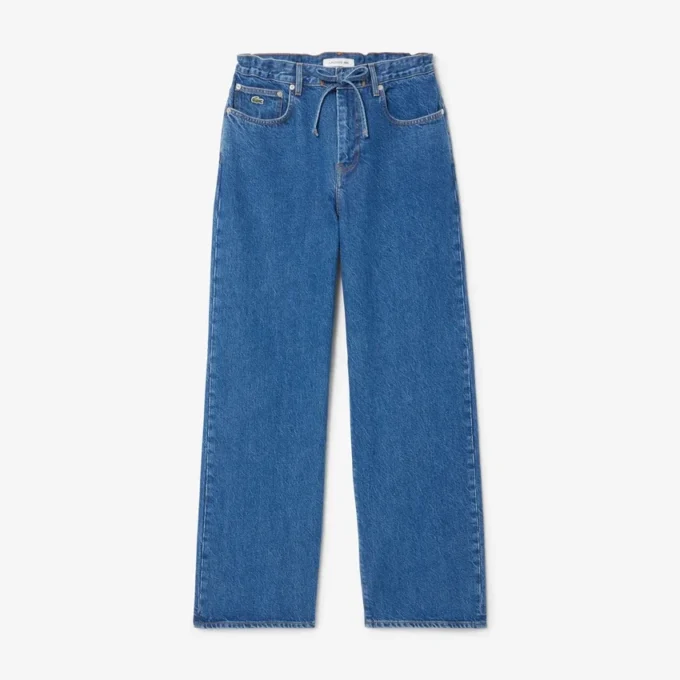 Kadın Geniş Paça Denim Kot Pantolon