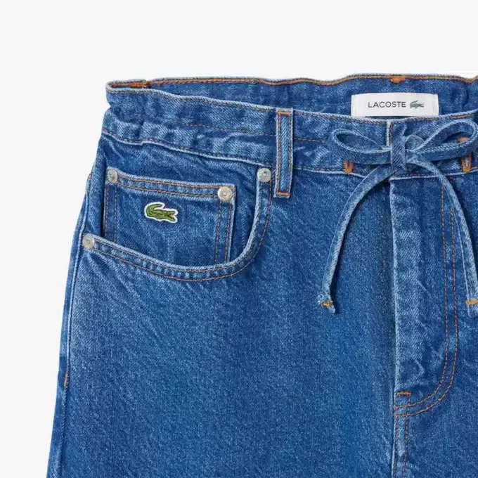 Kadın Geniş Paça Denim Kot Pantolon