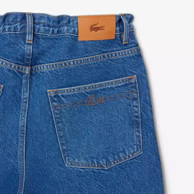 Kadın Geniş Paça Denim Kot Pantolon