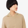 Kadın Kabartmalı Logo Pamuklu Sweatshirt