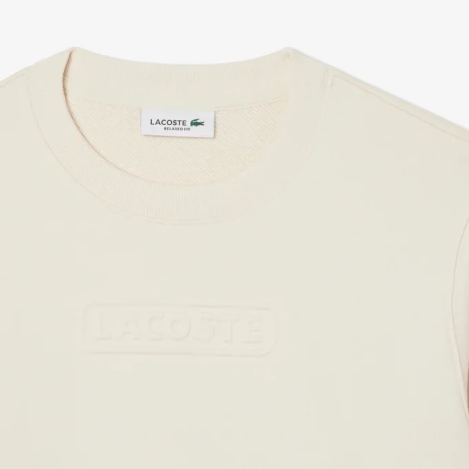 Kadın Kabartmalı Logo Pamuklu Sweatshirt