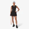 Kadın Kolsuz Streç Örme Tenis Polo Tişörtü