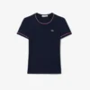 Kadın Kontrast Süslemeli Jersey Tişört