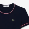 Kadın Kontrast Süslemeli Jersey Tişört