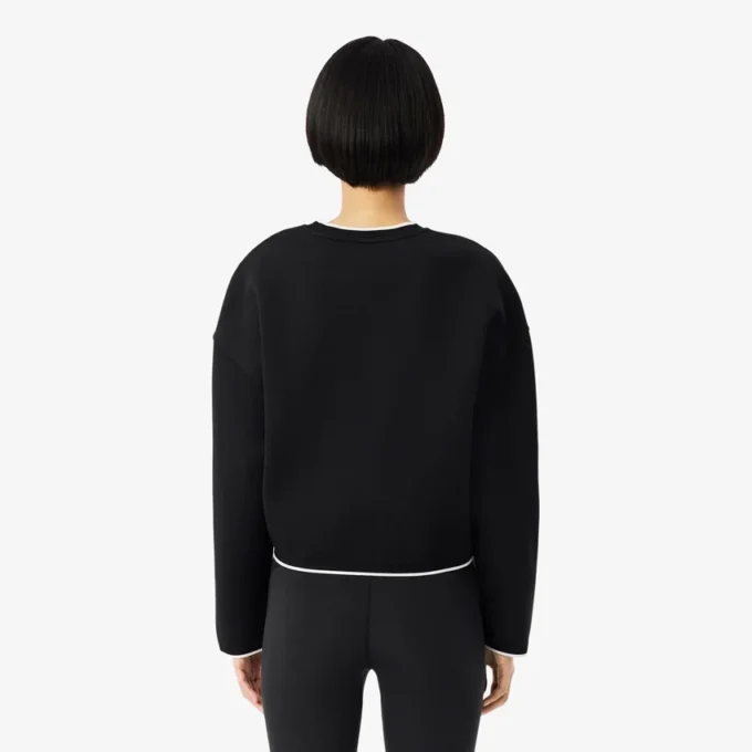 Kadın Kontrast Süslemeli Spor Sweatshirt