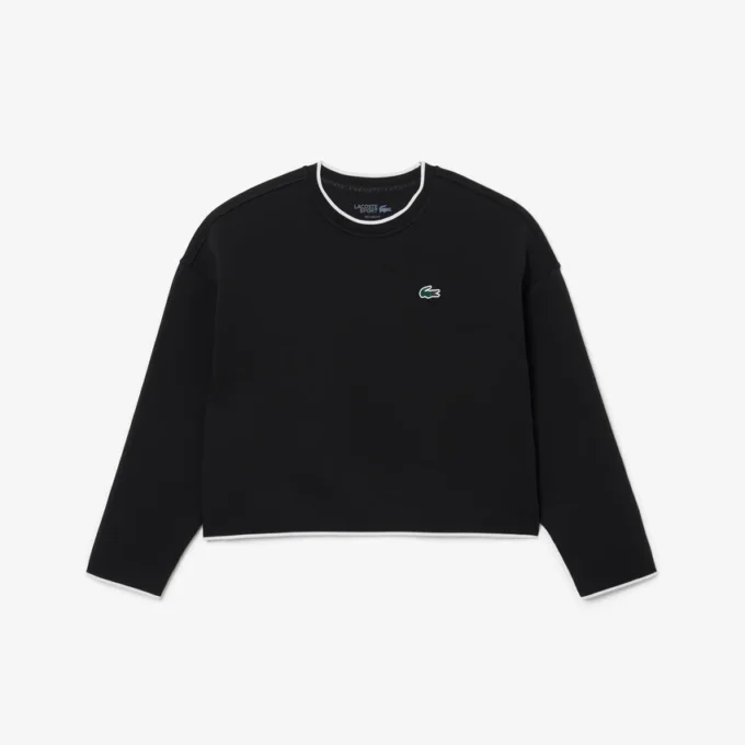 Kadın Kontrast Süslemeli Spor Sweatshirt