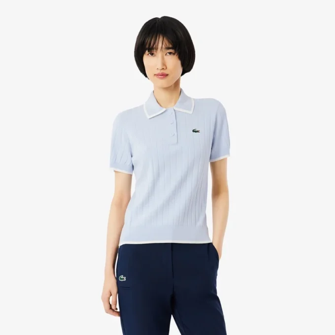 Kadın Kısa Kollu Polo Yaka Golf Kazak