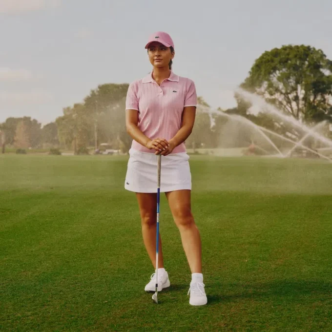 Kadın Kısa Kollu Polo Yaka Golf Kazak