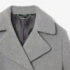 Kadın Kısa Oversized Yün Blend Pea Coat