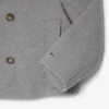 Kadın Kısa Oversized Yün Blend Pea Coat