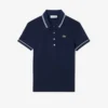 Kadın L.12.D Dar Kesim Süs Detaylı Polo Tişört