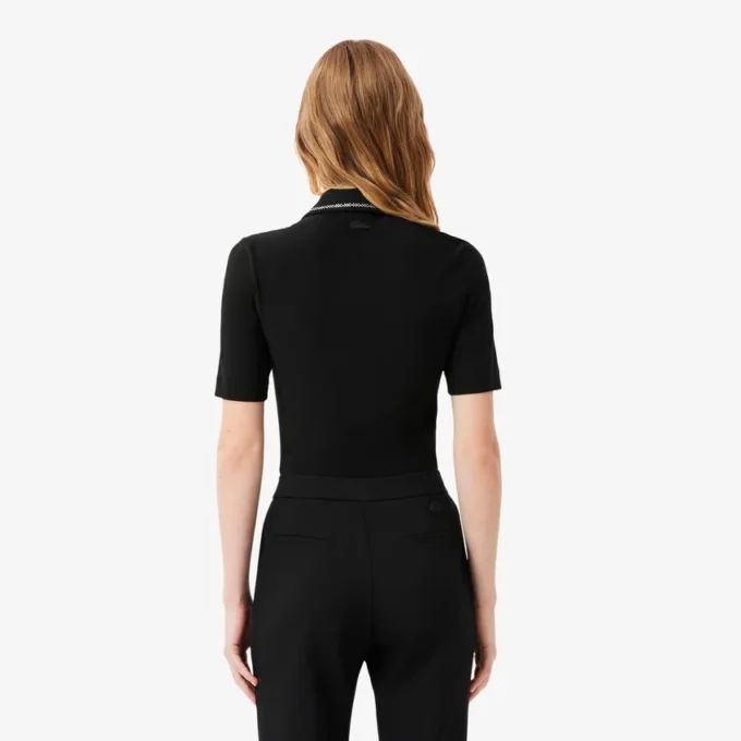 Kadın L.12.D Slim Fit Diamanta Pop Polo Tişört