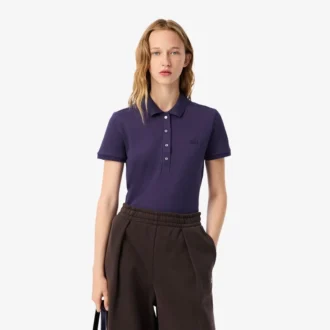 Kadın L.12.D Slim Fit Streç Mini Piqua Polo