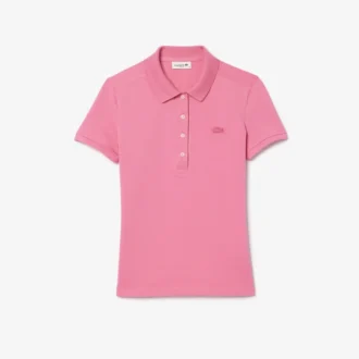 Kadın L.12.D Slim Fit Streç Mini Piqua Polo
