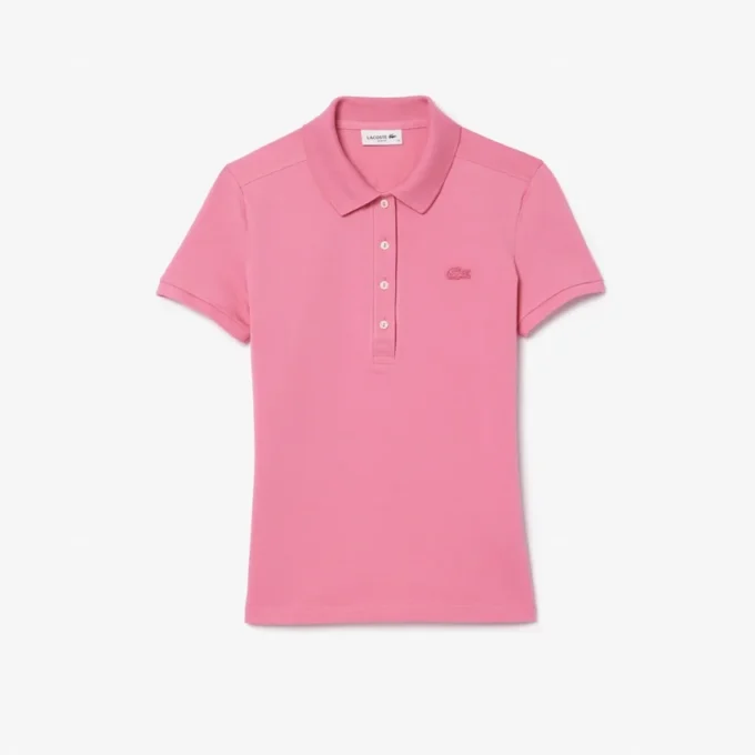 Kadın L.12.D Slim Fit Streç Mini Piqua Polo Kadın L.12.D Slim Fit Streç Mini Piqua Polo