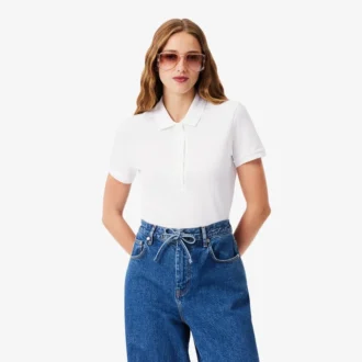 Kadın L.12.D Slim Fit Streç Mini Piqua Polo