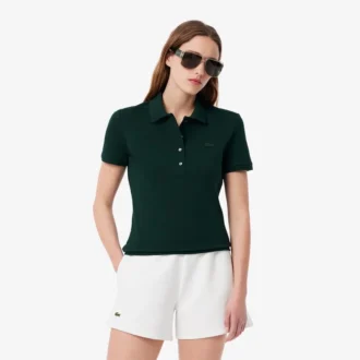 Kadın L.12.D Slim Fit Streç Mini Piqua Polo