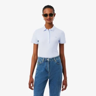 Kadın L.12.D Slim Fit Streç Mini Piqua Polo