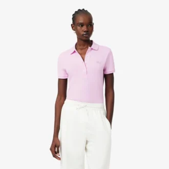 Kadın L.12.D Slim Fit Streç Mini Piqua Polo