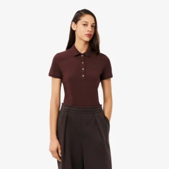 Kadın L.12.D Slim Fit Streç Mini Piqua Polo