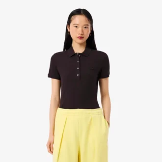Kadın L.12.D Slim Fit Streç Mini Piqua Polo