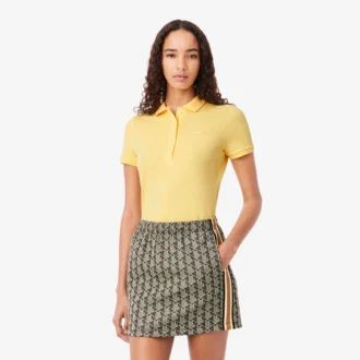 Kadın L.12.D Slim Fit Streç Mini Piqua Polo