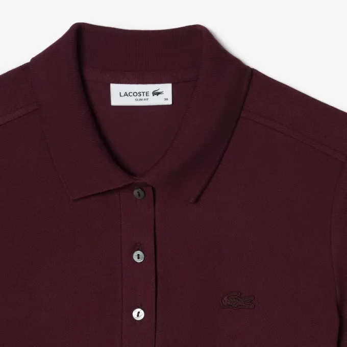 Kadın L.12.D Slim Fit Streç Mini Piqua Polo