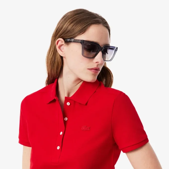 Kadın L.12.D Slim Fit Streç Mini Piqua Polo