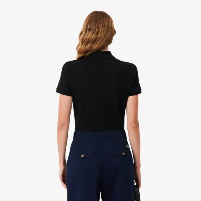 Kadın L.12.D Slim Fit Streç Mini Piqua Polo