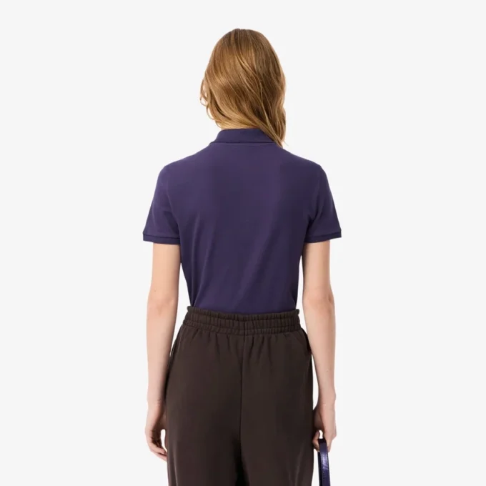 Kadın L.12.D Slim Fit Streç Mini Piqua Polo