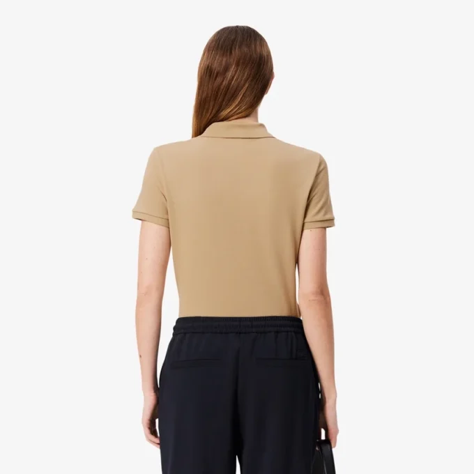 Kadın L.12.D Slim Fit Streç Mini Piqua Polo