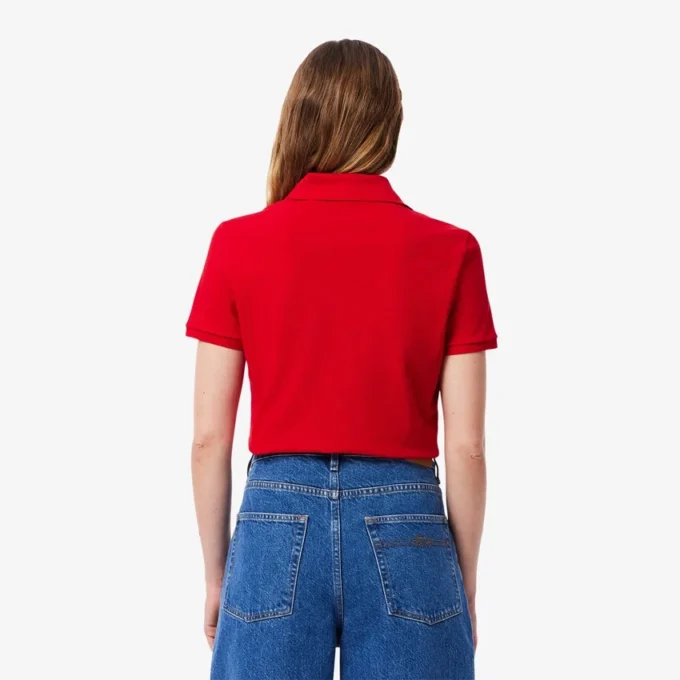 Kadın L.12.D Slim Fit Streç Mini Piqua Polo