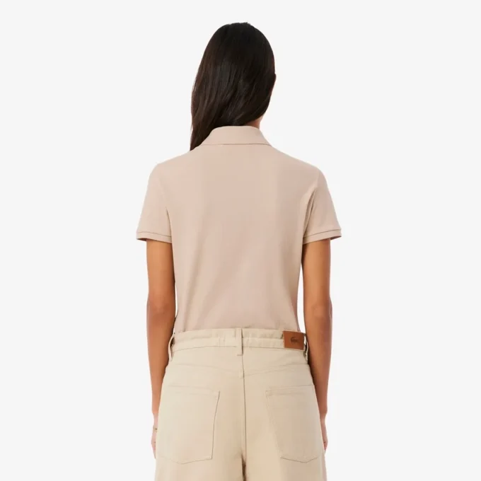 Kadın L.12.D Slim Fit Streç Mini Piqua Polo