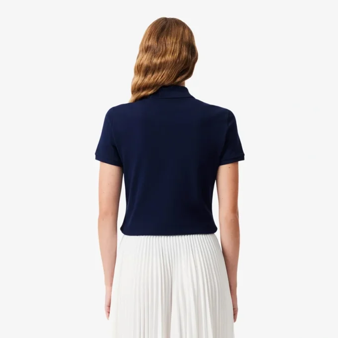 Kadın L.12.D Slim Fit Streç Mini Piqua Polo