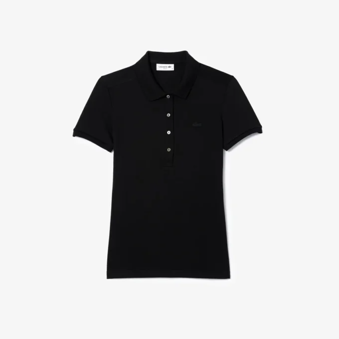 Kadın L.12.D Slim Fit Streç Mini Piqua Polo