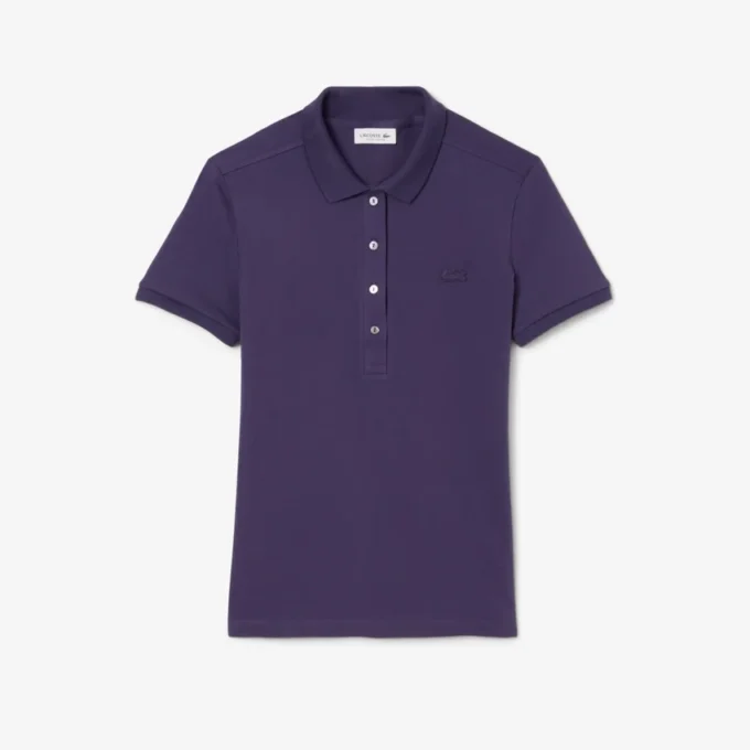 Kadın L.12.D Slim Fit Streç Mini Piqua Polo