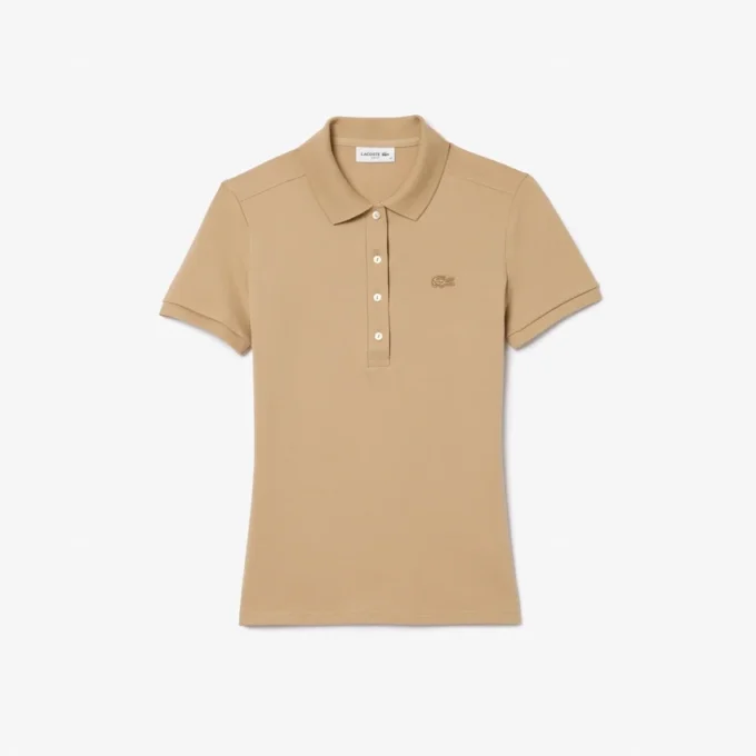 Kadın L.12.D Slim Fit Streç Mini Piqua Polo
