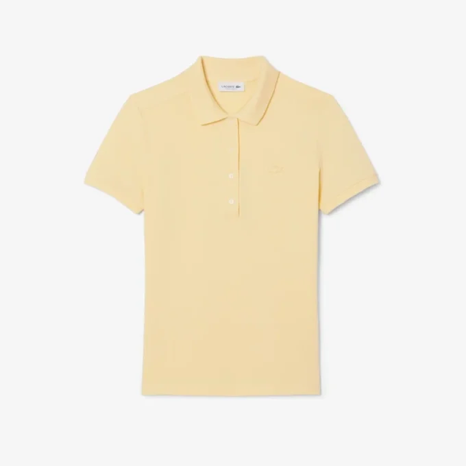 Kadın L.12.D Slim Fit Streç Mini Piqua Polo